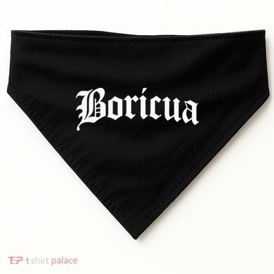 Boricua Puerto Rican Rico Pride Gift USA-Made Doggie Bandana