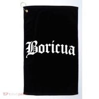 Boricua Puerto Rican Rico Pride Gift Golf Towel thumb 0