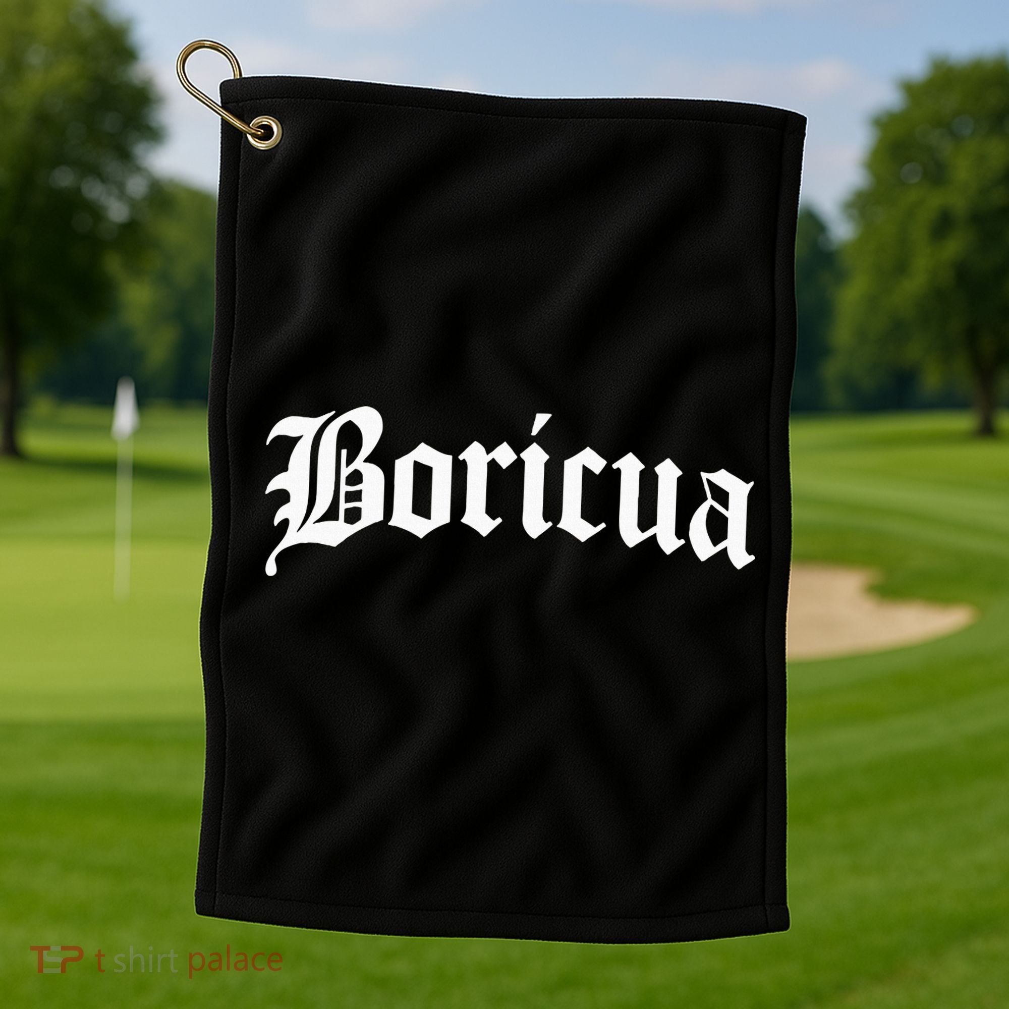 Boricua Puerto Rican Rico Pride Gift Golf Towel