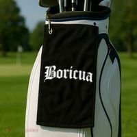 Boricua Puerto Rican Rico Pride Gift Golf Towel thumb 2