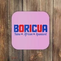 Boricua Puerto Rico Pride Puerto Rican Taino African Spanish Coaster thumb 0