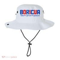 Boricua Puerto Rico Pride Puerto Rican Taino African Spanish Bucket Hat thumb 0