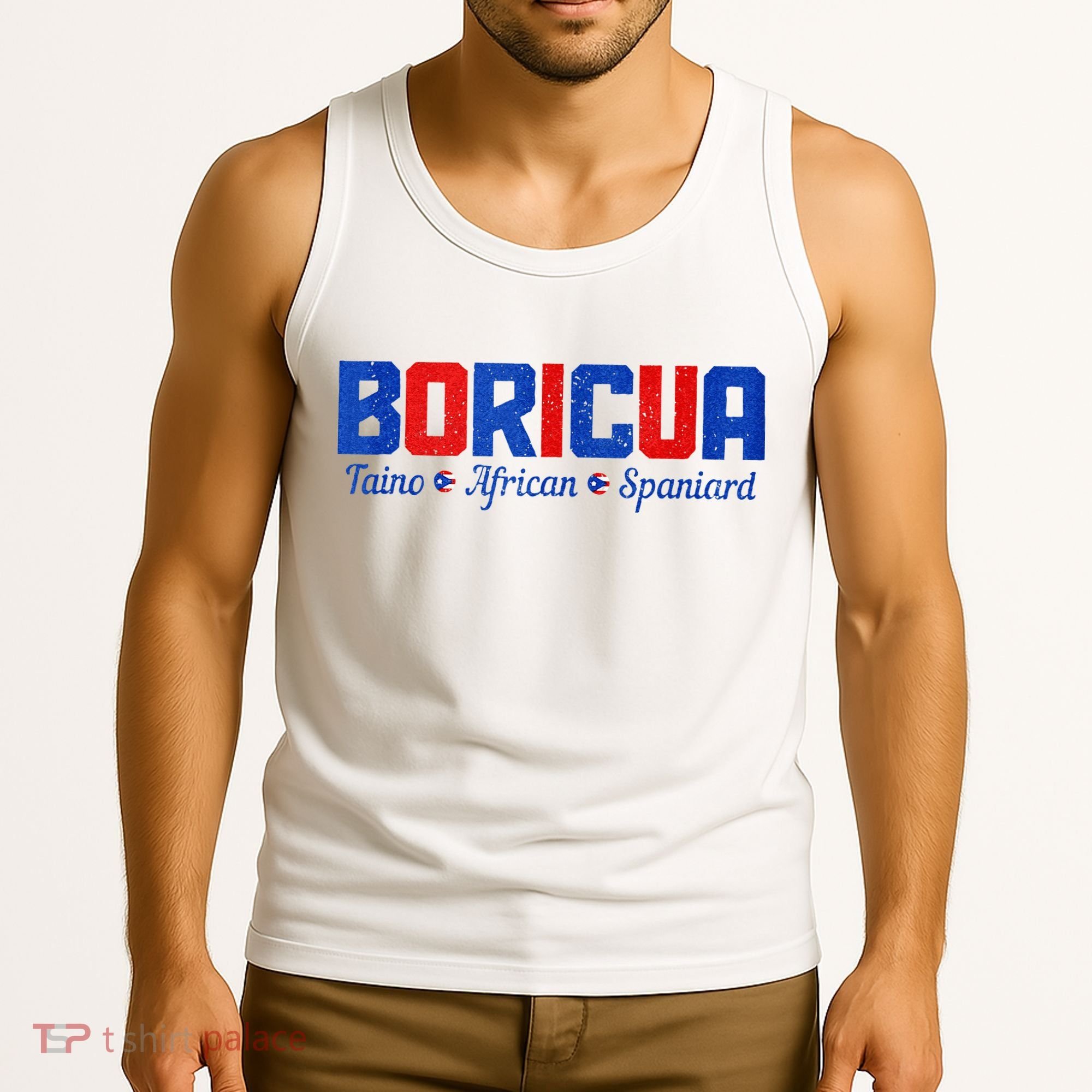 Boricua Puerto Rico Pride Puerto Rican Taino African Spanish Tank Top
