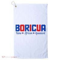 Boricua Puerto Rico Pride Puerto Rican Taino African Spanish Golf Towel thumb 0