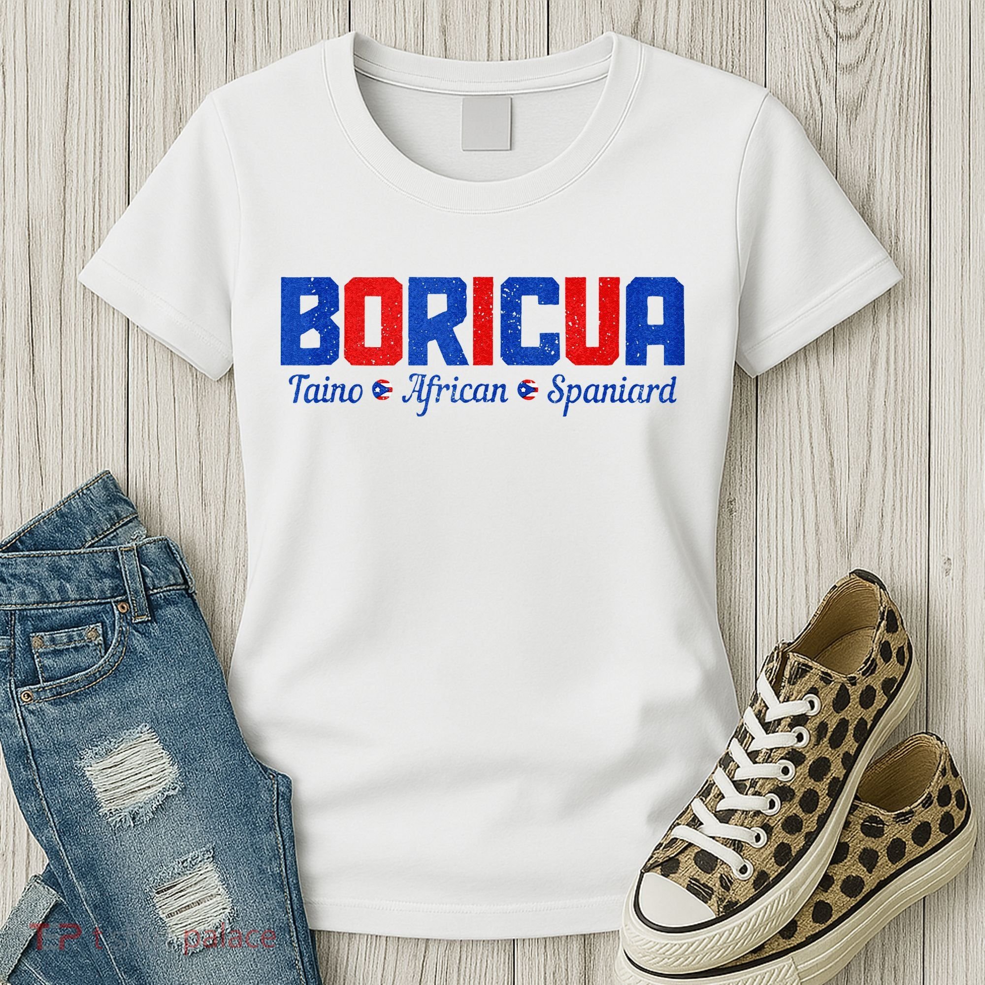 Boricua Puerto Rico Pride Puerto Rican Taino African Spanish Women's T-Shirt