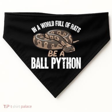 Ball Python Snake Be A Ball Python Cute Gift USA-Made Doggie Bandana