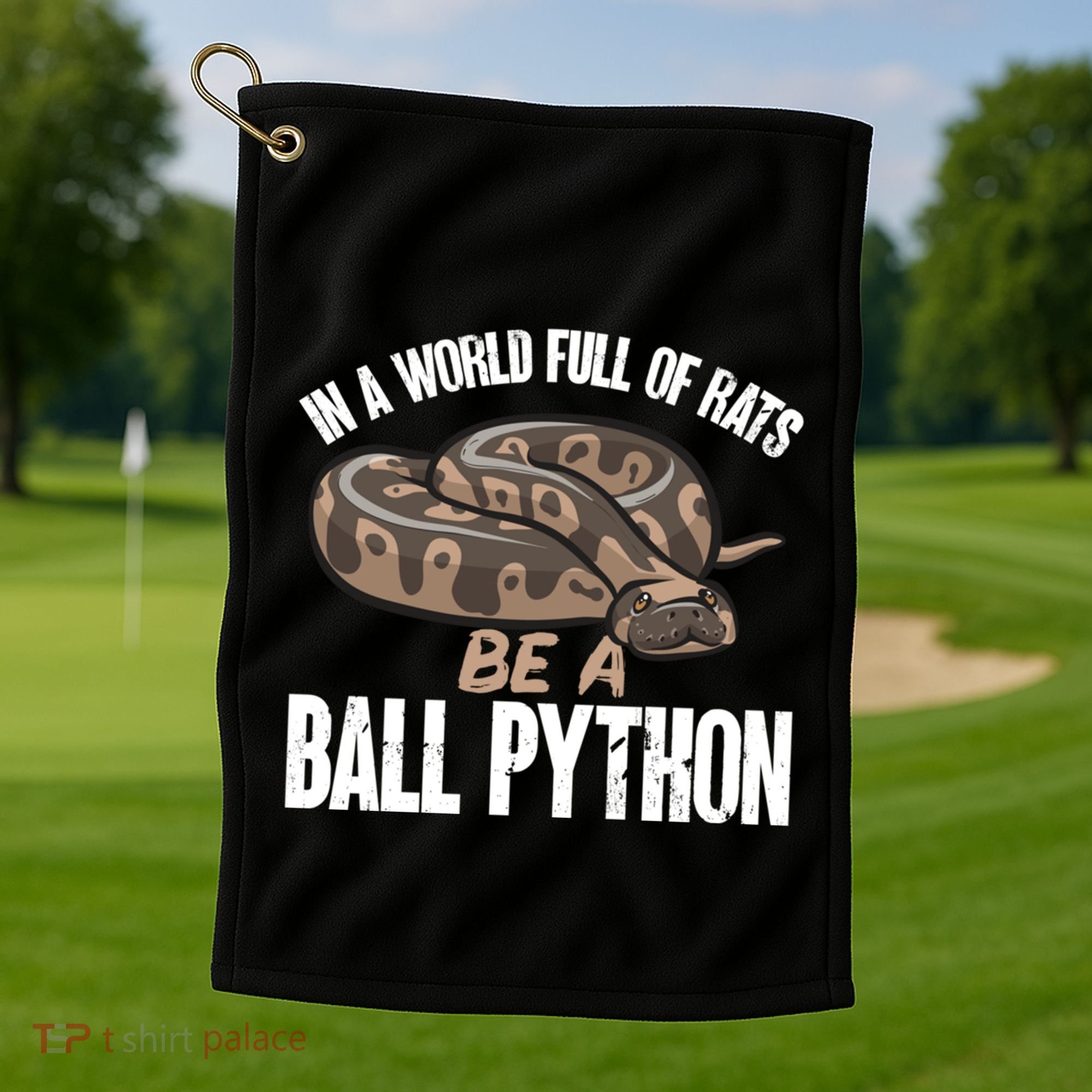 Ball Python Snake Be A Ball Python Cute Gift Golf Towel