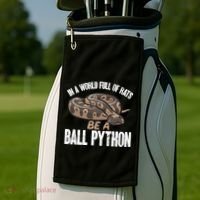 Ball Python Snake Be A Ball Python Cute Gift Golf Towel thumb 2