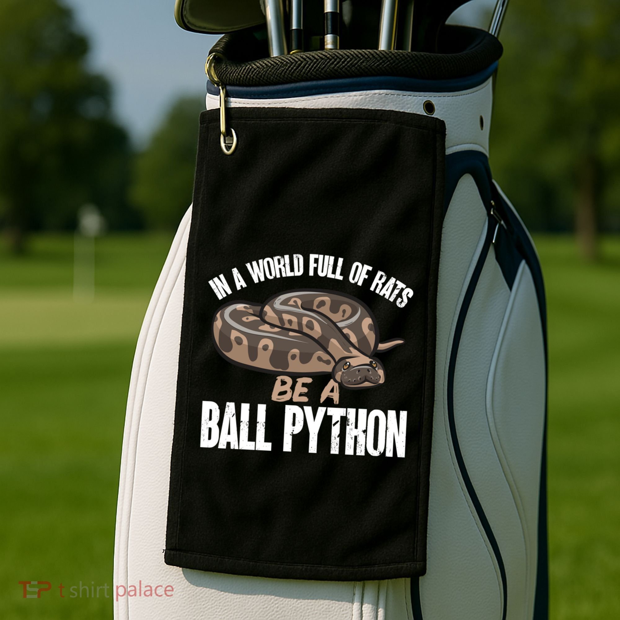 Ball Python Snake Be A Ball Python Cute Gift Golf Towel