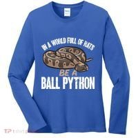 Ball Python Snake Be A Ball Python Cute Gift Women's Long Sleeve Shirt thumb 0