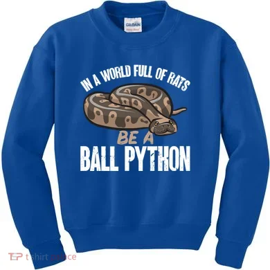 Ball Python Snake Be A Ball Python Cute Gift Kids Sweatshirt