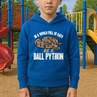 Ball Python Snake Be A Ball Python Cute Gift Kids Hoodie thumb 2