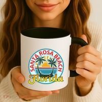 Beach Please Santa Rosa Beach Florida Beach Spring Break Gift Coffee Mug thumb 3