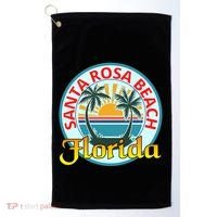 Beach Please Santa Rosa Beach Florida Beach Spring Break Gift Golf Towel thumb 0