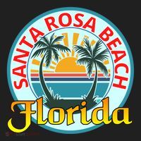 Beach Please Santa Rosa Beach Florida Beach Spring Break Gift Golf Towel thumb 3