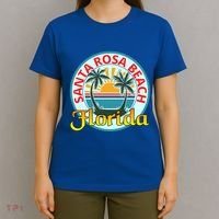 Beach Please Santa Rosa Beach Florida Beach Spring Break Gift T-Shirt thumb 4