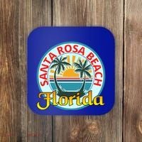 Beach Please Santa Rosa Beach Florida Beach Spring Break Gift Coaster thumb 0