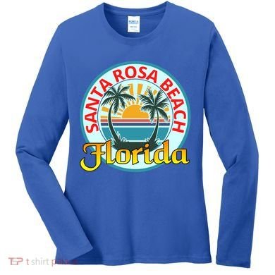 Beach Please Santa Rosa Beach Florida Beach Spring Break Gift Women's Long Sleeve Shirt