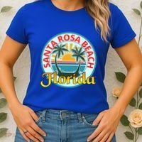 Beach Please Santa Rosa Beach Florida Beach Spring Break Gift Women's T-Shirt thumb 2