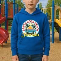 Beach Please Santa Rosa Beach Florida Beach Spring Break Gift Kids Hoodie thumb 2