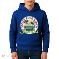 Beach Please Santa Rosa Beach Florida Beach Spring Break Gift Kids Hoodie thumb 4