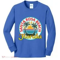 Beach Please Santa Rosa Beach Florida Beach Spring Break Gift Kids Long Sleeve Shirt thumb 0
