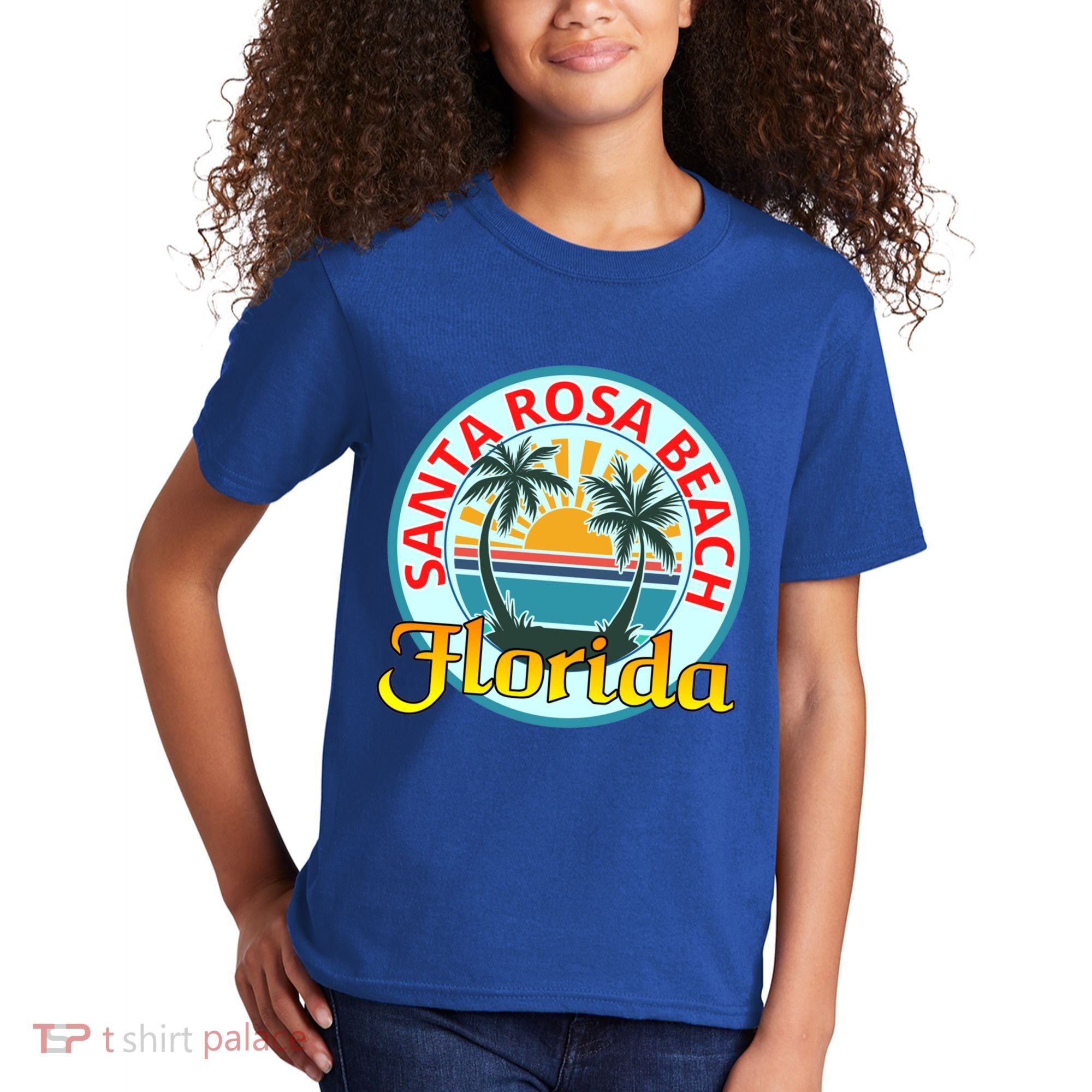 Beach Please Santa Rosa Beach Florida Beach Spring Break Gift Kids T-Shirt