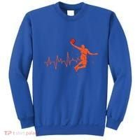 Basketball Player Streetball Sport Game Heartbeat Player Cute Gift Sweatshirt thumb 0
