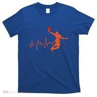 Basketball Player Streetball Sport Game Heartbeat Player Cute Gift T-Shirt thumb 0