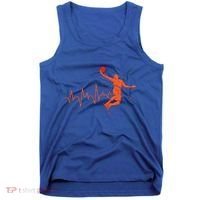 Basketball Player Streetball Sport Game Heartbeat Player Cute Gift Tank Top thumb 0