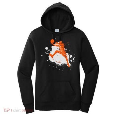 Basketball Player Slam Dunk Splash Women's Hoodie