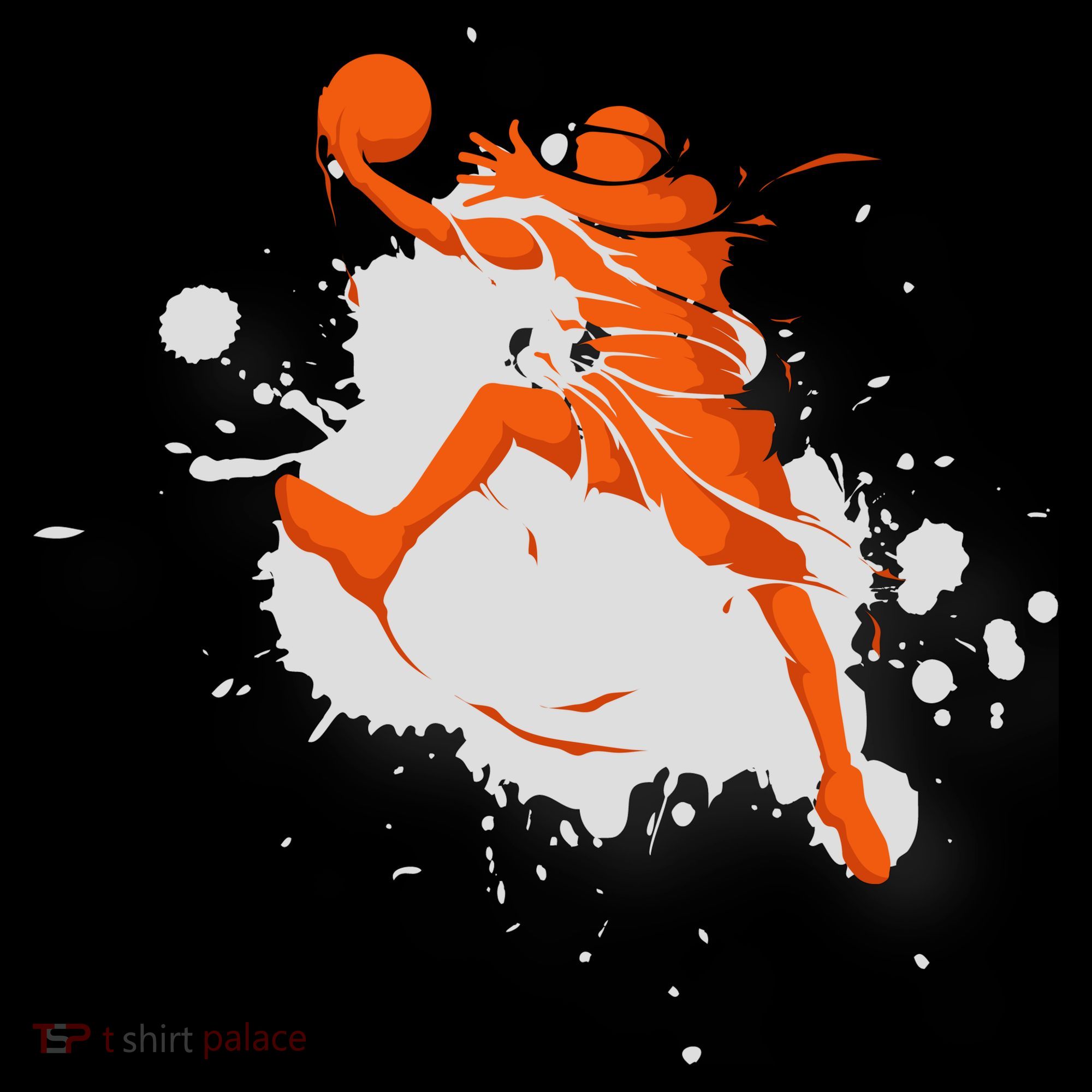Basketball Player Slam Dunk Splash Women's Hoodie