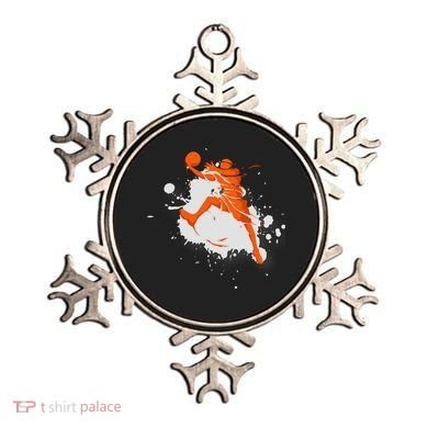 Basketball Player Slam Dunk Splash Ornament