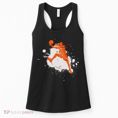 Basketball Player Slam Dunk Splash Women's Tank Top