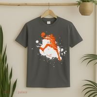 Basketball Player Slam Dunk Splash T-Shirt thumb 2