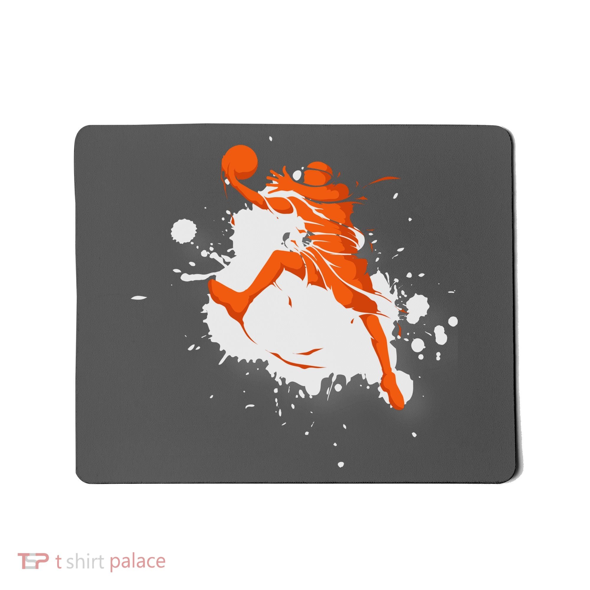 Basketball Player Slam Dunk Splash Mousepad