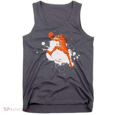 Basketball Player Slam Dunk Splash Tank Top