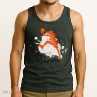 Basketball Player Slam Dunk Splash Tank Top thumb 3