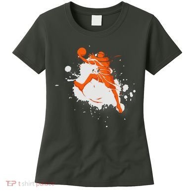 Basketball Player Slam Dunk Splash Women's T-Shirt