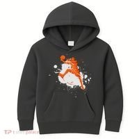 Basketball Player Slam Dunk Splash Kids Hoodie thumb 0