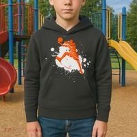 Basketball Player Slam Dunk Splash Kids Hoodie thumb 2