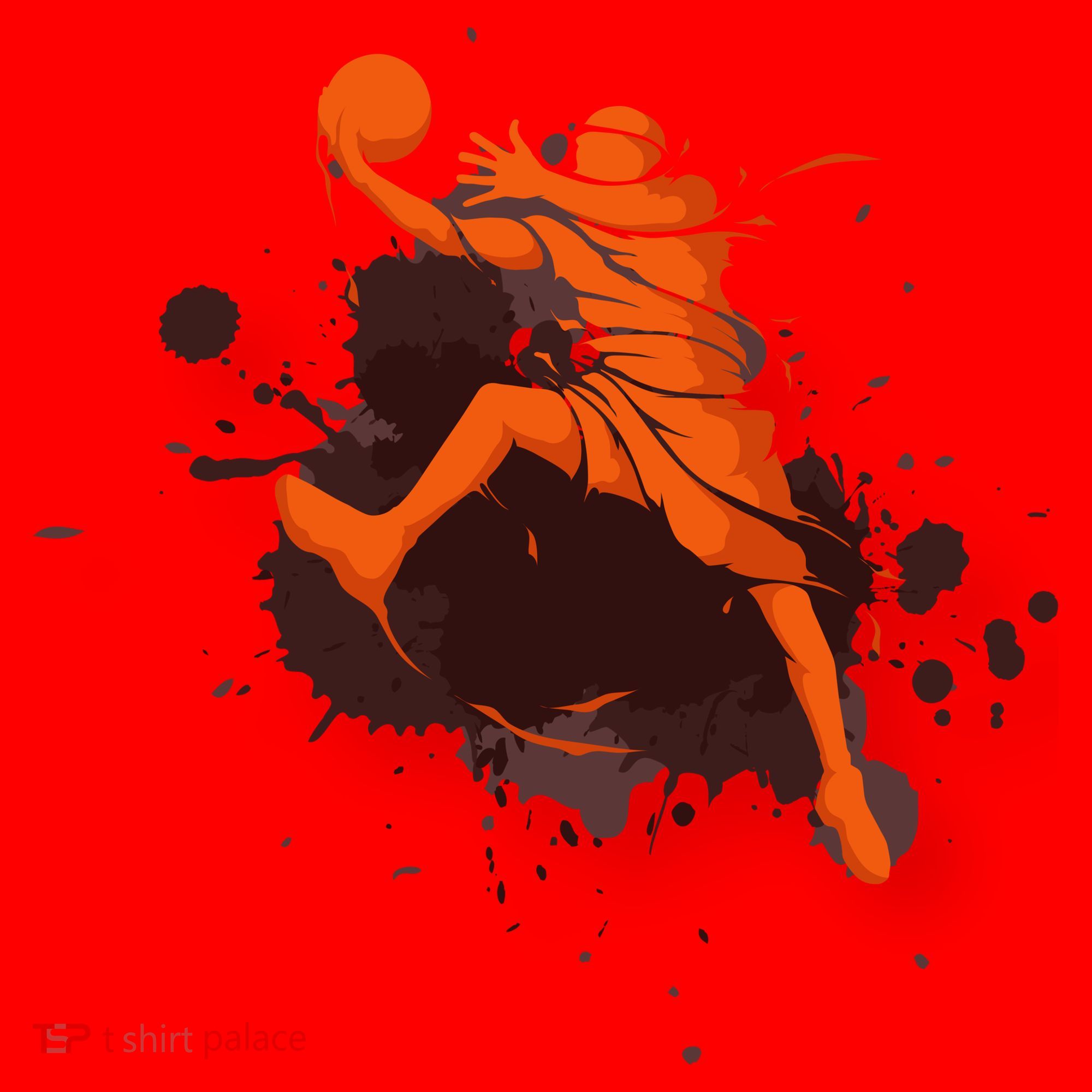 Basketball Player Slam Dunk Splash Santa Hat