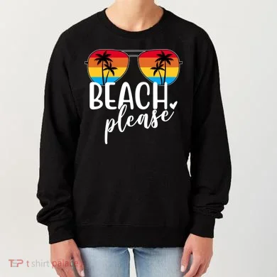 Beach Please Summer Sunset Women's Sweatshirt