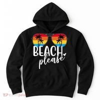 Beach Please Summer Sunset Hoodie thumb 0