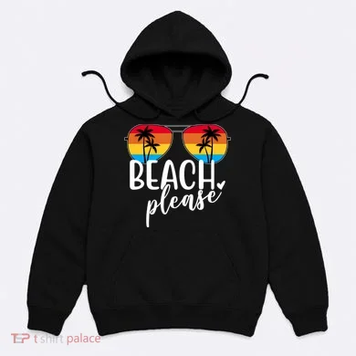 Beach Please Summer Sunset Hoodie