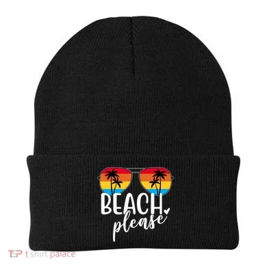 Beach Please Summer Sunset Beanie