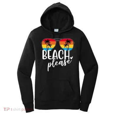 Beach Please Summer Sunset Women's Hoodie