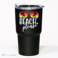 Beach Please Summer Sunset Tumbler thumb 0