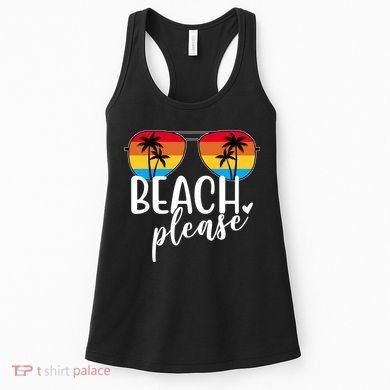 Beach Please Summer Sunset Women's Tank Top