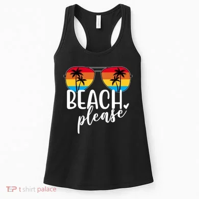 Beach Please Summer Sunset Women's Tank Top